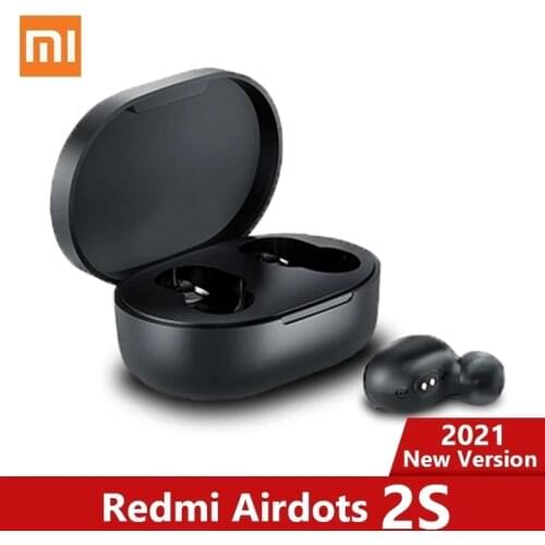 2021 Xiaomi Redmi Airdots 2s earphone Mi True Wireless Earbuds Basic 2s Bluetooth 5.0 Earphone TWS Mic Gaming Mode In Stock