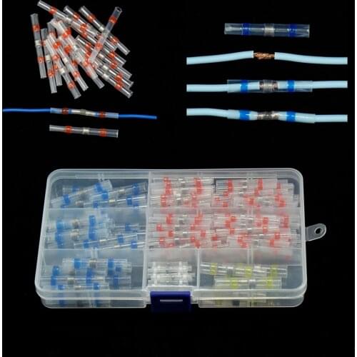 Solder Seal quick Wire Connectors Heat Shrink Butt electrical waterproof car Kit Sleeve Connect Insulated tube para terminal