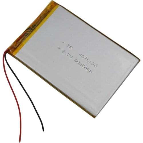 XINJ 3.7V 3000 mAh Lithium Polymer Rechargeable Battery Li ion cell For Phone GPS E-book PAD MID Portable DVD Tablet PC 4070100