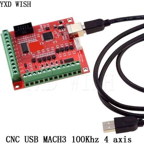 Breakout board CNC USB MACH3 100Khz 4 Axis interface Driver Motion Controller Driver Board CNC Diy Kits