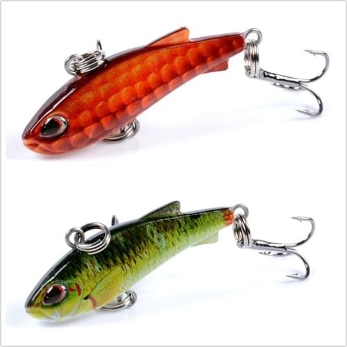 1pcs/ Sea fishing lifelike VIB Mini hard bait 4.2g/4.2cm Artificial 3D eyes Trolling Crank bait Wobbler jig Rotate noise lure