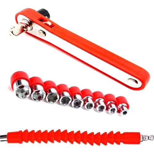 Hand Tool,Screwdriver Set,1/4"Household Tool,Ratchet Wrench,Screwdrivers Bit Set,Bicycle Repair Tool Kit Right Angle Drills