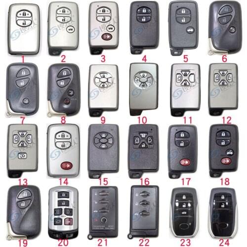 3Buttons silver car key shell for Toyota Camry Reiz RAV4 Highlander 3Buttons remote shell Key Case Fob for Toyota Land Cruiser