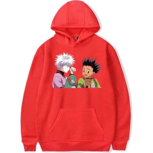 Kawaii Anime Hunter X Hunter Hoodies Men Women Sweatshirts Pullovers Long Sleeves Streetwear Unisex Harajuku Hip Hop Tops