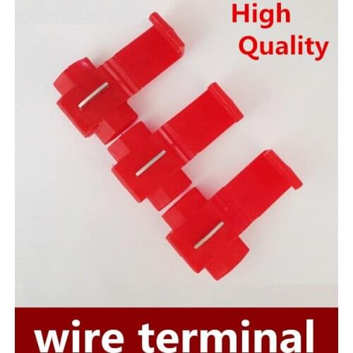 High Quality 500pcs/lot RED scotch locks quick splice electrical terminals assortment Wire Connector Free shipping