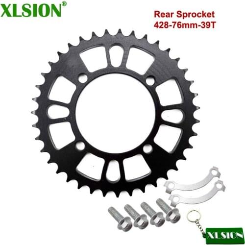 XLSION Universal 420 Chain Rear Sprocket 39 tooth ID=76mm For SDG hub wheel Pit Dirt Bikes Pitmotards