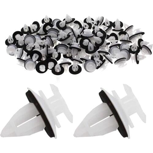100Pcs 51418224768 Plastic Rivets Clip for-BMW E46 E53 E90 E91 E70 Door Panel Auto Fasteners Trim Panel Push Retainer