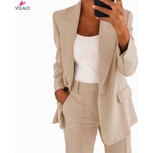 2019 Spring Fashion Blazer Jacket Women Suit European Work OL Thin Suit Blazer Long Sleeve Mujer Blazer Outerwear New No Botton