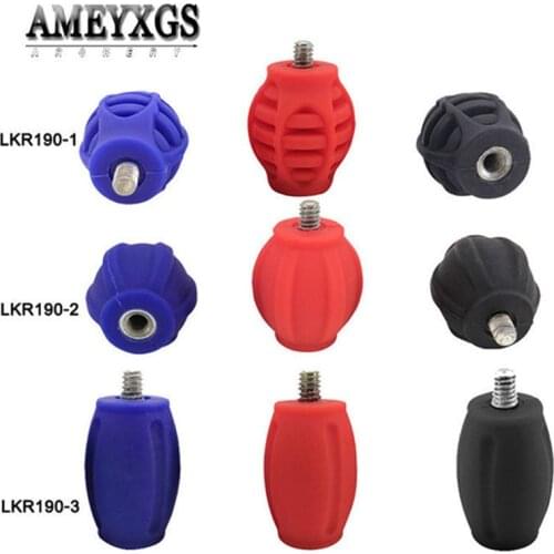 1pc Archery Bow Stabilizer Rubber Damper 3color Shooting Training Stabilizer Ball Shock Absorber for Outdoor Hunting Accessories