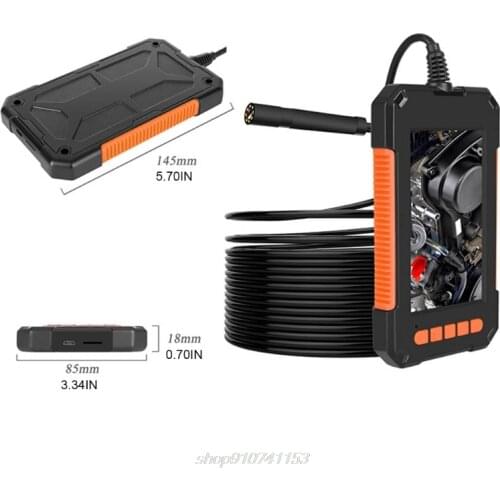 2/5/10 Meters 4.3 Inch 1080P Waterproof Endoscope Camera Portable Handheld LCD Display Screen 8LEDs Inspection N24 20 Dropship