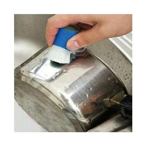 200PCS Magic Stainless Steel Metal Rust Remover Cleaning Detergent Stick Wash Brush (Random Color)