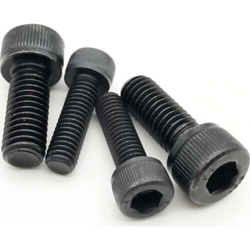 50pc M1.4 M1.6 M2 M2.5 M3 304 A2 Stainless Steel Black grade 12.9 DIN912 Hexagon Hex Socket Head Cap Allen Bolt Screw L=2-30mm