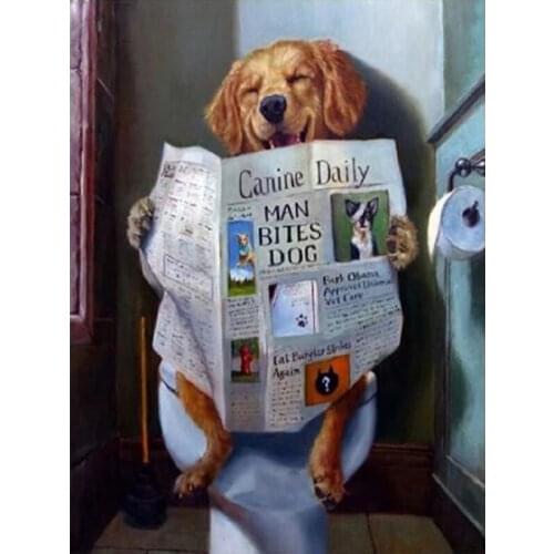 5D Diamond Painting full Set Cartoon dog Round Rhinestone Picture Embroidery Diamand paint Mosaic Diamant painting animals Decor