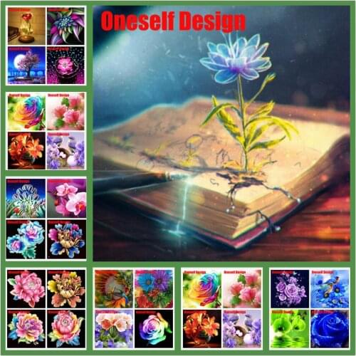 5D DIY Diamond Painting Full Square Cartoon Flower 3D Diamond Embroidery Cross Stitch Diy Diamond Mosaic Sale rhinestone picture