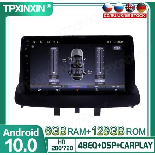 6+128G Android 10.0 For Renault Megane 3 2009-2015 ar GPS Navigation Radio Player Car Multimedia Player Head Unit Tape Recorder