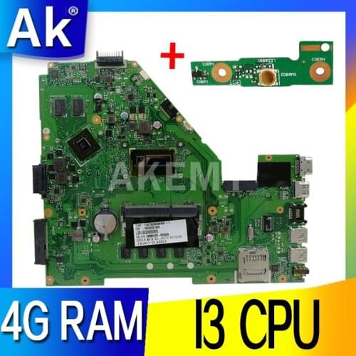 AK X550LD Laptop motherboard For Asus X550LD X550LC X550LN X550L X550LB Test mainboard I3 CPU 4GB RAM