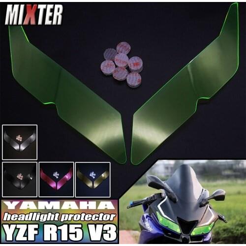 Motorcycle Accessories ABS Headlight Protector Screen Protective Cover Headlamp Shield For YZF R15 V3 YZF-R15 V3.0 V3 2018-2020