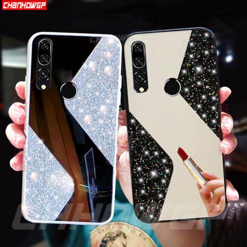 Bling Diamond Mirror Case For Huawei Honor 9X 9A 9S 9C Soft Silicone Back Cover For Honor 8X 8A Prime 2020 Glitter Sequins Case