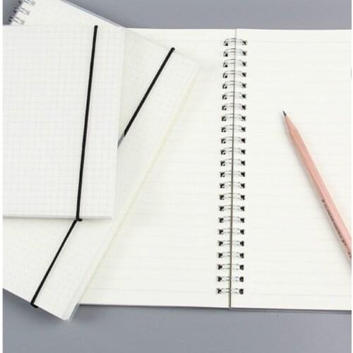 Basic Study Notebook 160P Blank/Grid Paper Book B5 Diary Planner Creative School Office Stationery Supplies