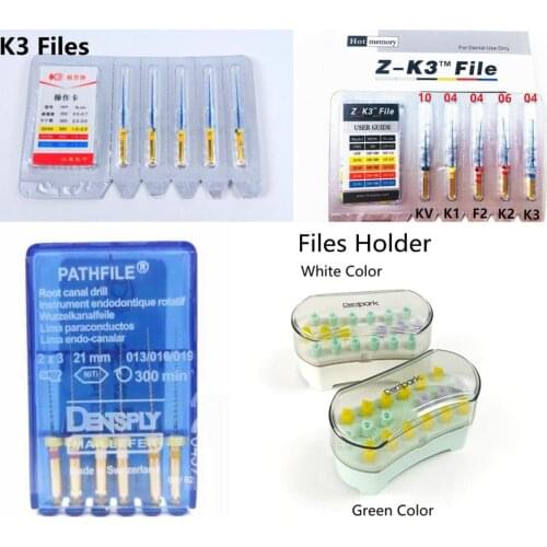 Dental Endodontic Memory Rotary Root Canal Heat Activated K3/Z-K3/Pathfiles and Holder
