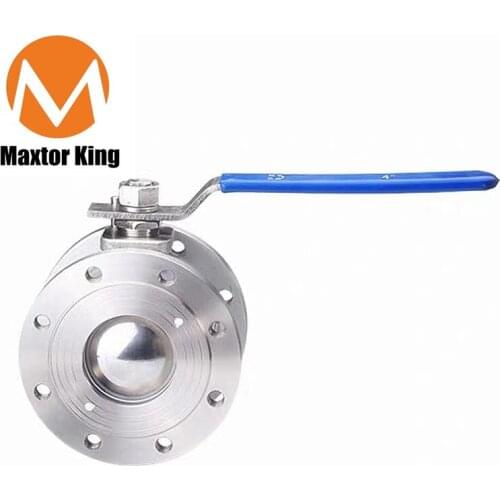 Q71f-16p DN65-DN150 stainless steel round ball valve type flange ball valve