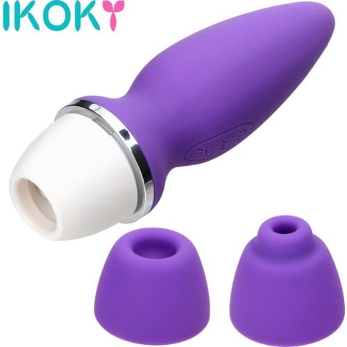 IKOKY Sex Toys for Women 7 Speed with Two Head Sex Oral Licking Clitoris Nipple Sucking Blowjob Vibrating Clit Sucker Vibrator