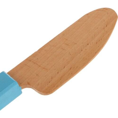 Simulation Wooden Knife Toy with Elegant Handle, Kids Toddlers Kitchen Role Play