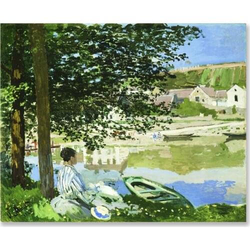 Classic Style Plants Poster Green Decorative Picture Modern Wall Art Paintings reproduction Living Room Home Decor Bank Seine