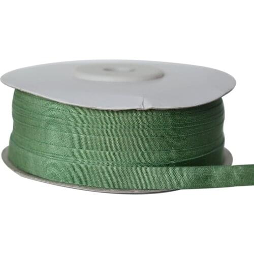 257 Willow Bough 100% Pure Silk Ribbons Thick Taffeta Double Faced for Embroidery Clothes Lable Doll Miniature Gift Packing