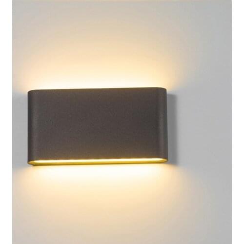 Outdoor Waterproof IP65 Wall Lamp 6W/12W LED Wall Light Modern Indoor/Outdoor Decor Up Down Dual-Head Aluminum Wall Lamp