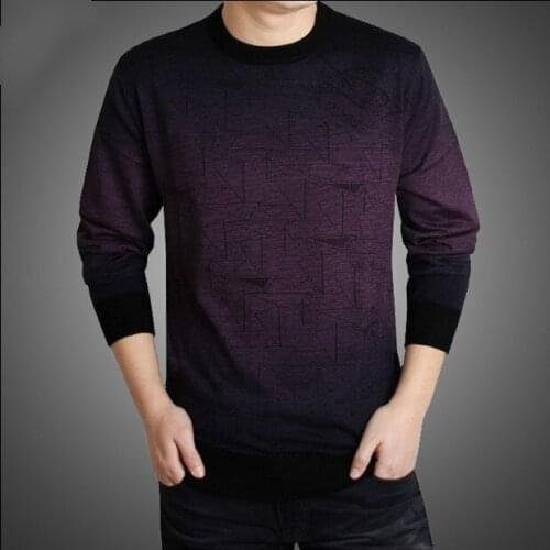 New Men Winter Fall Cashmere Sweater Clothing Print Sweaters Casual Shirt Autumn Long Sleeves Wool Pullover O-Neck Knitted Top