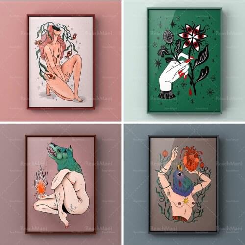 Affiche • Affiche «Protégez-vous du feu» • «Fleur», «Imagination», «Big Heart» (illustration / décoration)