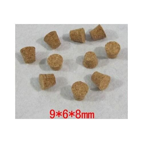 Package supplies Small diameter glass bottle stopper test tube stopper small cork 9mm * 6mm * 8mm