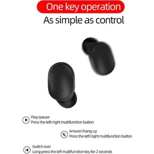 Sell online brand new and high quality fashion bluetooth earphone A6S tws waterproof black in stock