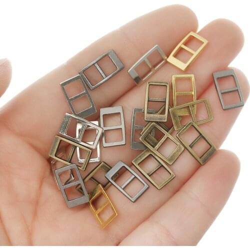 20/40pcs Metal Tri-glide Belt Buckle 5mm Mini Ultra-small Buckles for Handmade Doll Bags DIY Doll Bag Shoes Clothes Accessories