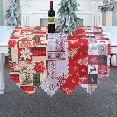 Christmas Decorations Printed Cloth Table Flag Creative New Table Flag Restaurant Family Party Table Cloth