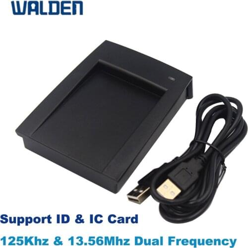 Dual Frequency 125Khz 13.56Mhz ID IC USB Reader Control Smart System Reader Support USB Window Access Card Linux
