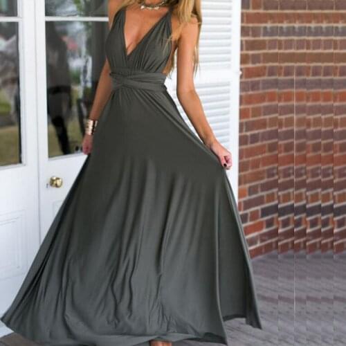 Backless Dress Strap Cross Back Bandage Sleeveless High Waist Sexy Maxi Dress Solid Elegant Vintage Womens Evening Party Dress