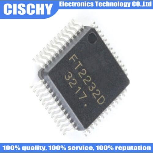 1pcs/lot FT2232 FT2232D FTDI QFP-48