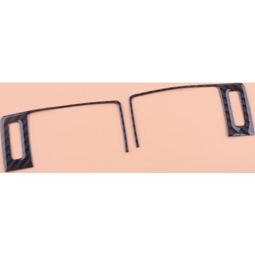 2Pcs Car Front Left Right Carbon Fiber Dashboard Air Vent Outlet Frame Trim Fit for Honda Accord 2014 2015 2016 2017