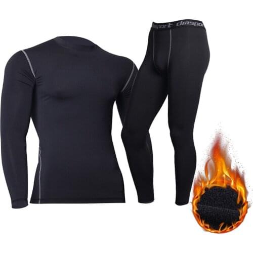 2020 Winter Thermal Underwear for men Keep Warm Long Johns Fitness legging tight undershirts Thermal Underwear Men Sets