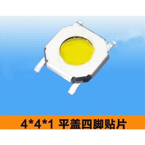 4*4*1/1.5/1.6/1.7mm 4 Legs SMT Brass Copper Bronze Head Touch Tact Switch Waterproof SMD Thin Push Button Switch