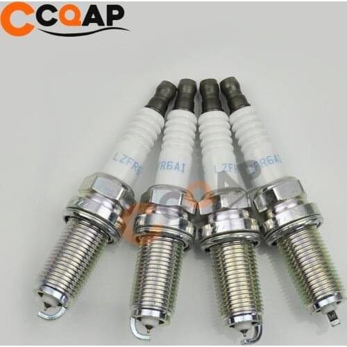 4x MN158596 LZFR6AI Iridium Spark Plugs For Mitsubishi Eclipse Galant 04-12 2.4L