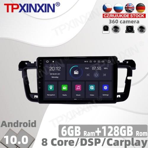 128GB Android 10 For Peugeot 508 2011 - 2018 Car Radio Multimedia Video Player Navigation GPS Accessories Auto 2 din 2din no DVD