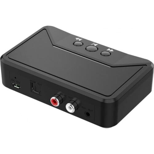 Bluelans Bluetooth 5.0 Bluetooth Receiver 3.5mm AUX Jack Easy to Use Black HiFi Bluetooth Audio Receiver for Smart Phone