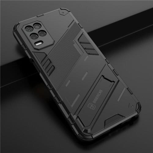 Armor Shockproof Phone Case For OPPO A74 A93 4G A94 A53 Reno 5 Pro 5Z 4 Lite Realme V13 5G V15 F19 Pro Kickstand Hard Back Cover