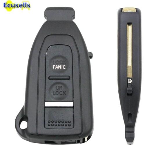 2 Buttons Smart Prox Remote Key Shell case fob with Uncut Blade For Lexus LS430
