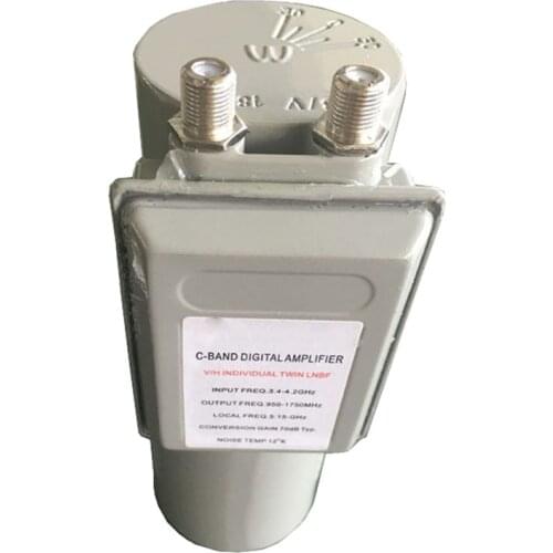 Circular polarization C band Good anti 5G interference LNB Full HD waterproof Twin output Single L.O Receive satellite TV signal