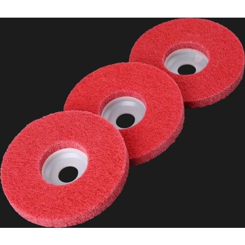 1Pc 100mm 4 Inch Metals Polishing Grinding Disc Grits 180/240/320 Fiber Polishing Wheel Buffing Pad For Dremel Rotary Tool