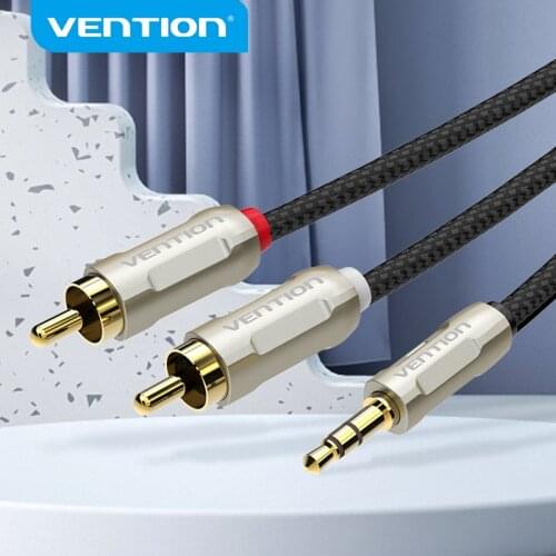 Vention 3.5 to 2RCA Cable rca audio cable 3.5mm Jack male to male 2 rca aux cable for amplifier Phone Edifer Home Theater DVD